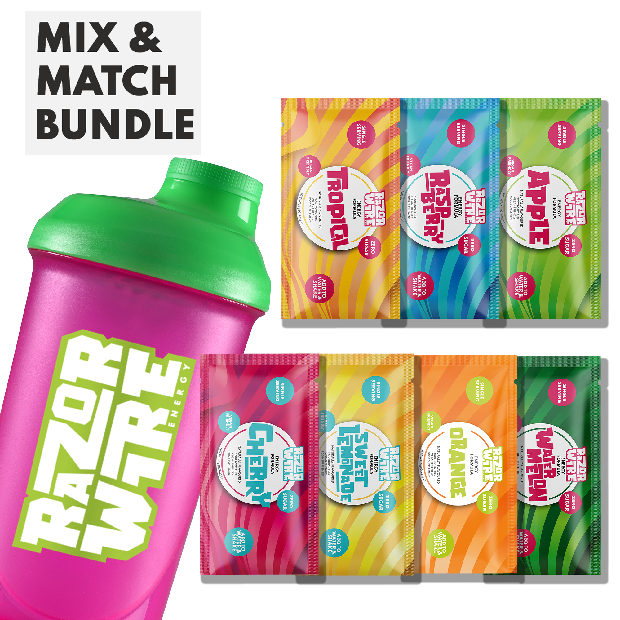 SHAKER + EVERY FLAVOUR 2 FUEL STICKS STARTER KIT