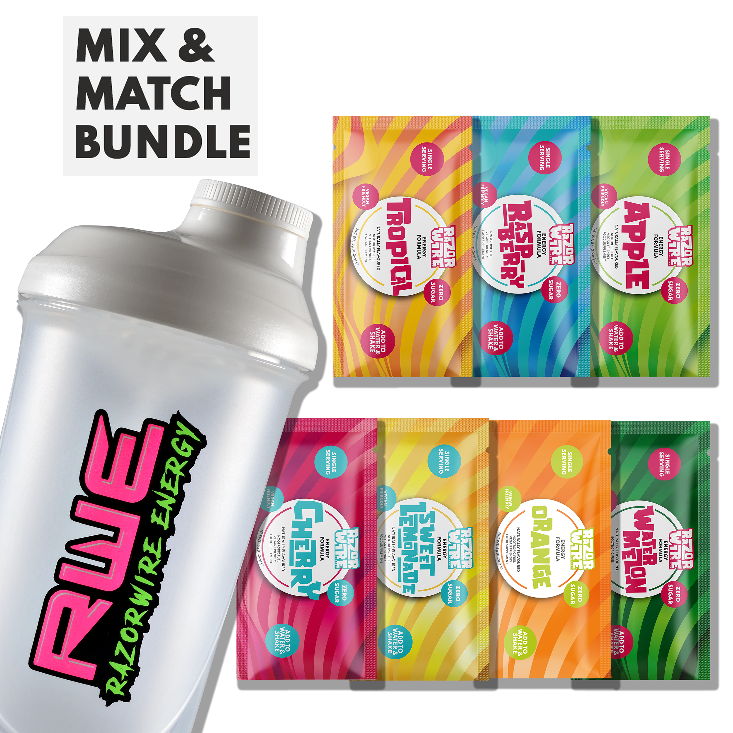 SHAKER + EVERY FLAVOUR 2 FUEL STICKS STARTER KIT