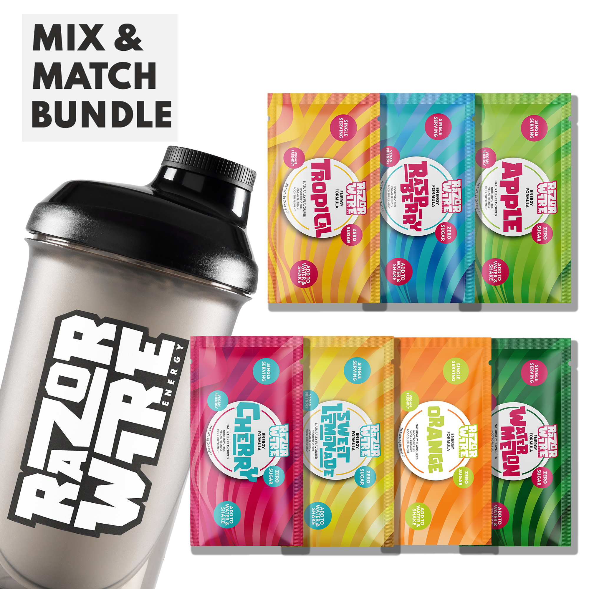 SHAKER + EVERY FLAVOUR 2 FUEL STICKS STARTER KIT