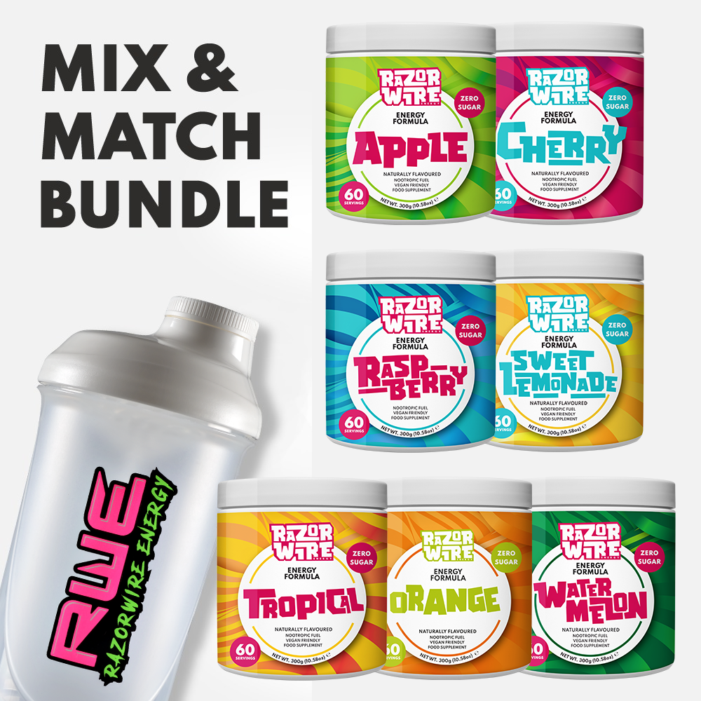 BLACK/WHITE SHAKER + MIX & MATCH TUBS BUNDLE