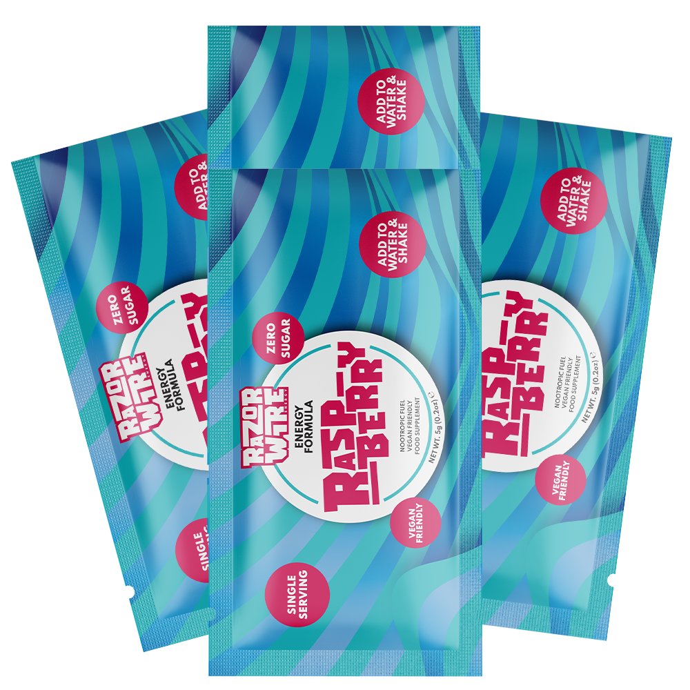 RASPBERRY FLAVOUR GAMING FUEL 40 SACHETS