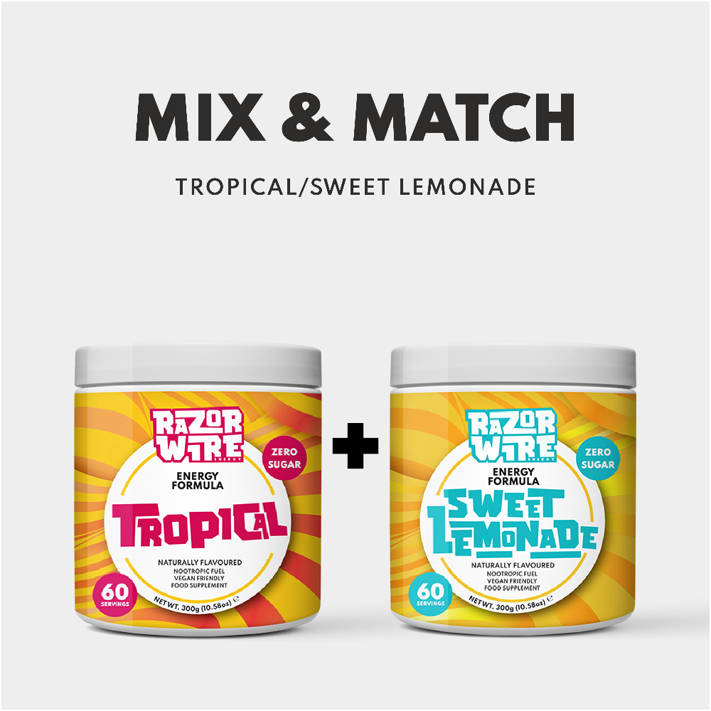 Tropical and Sweet Lemonade Naturally Flavoured Energy Drink Formula - Gaming Energy Drink