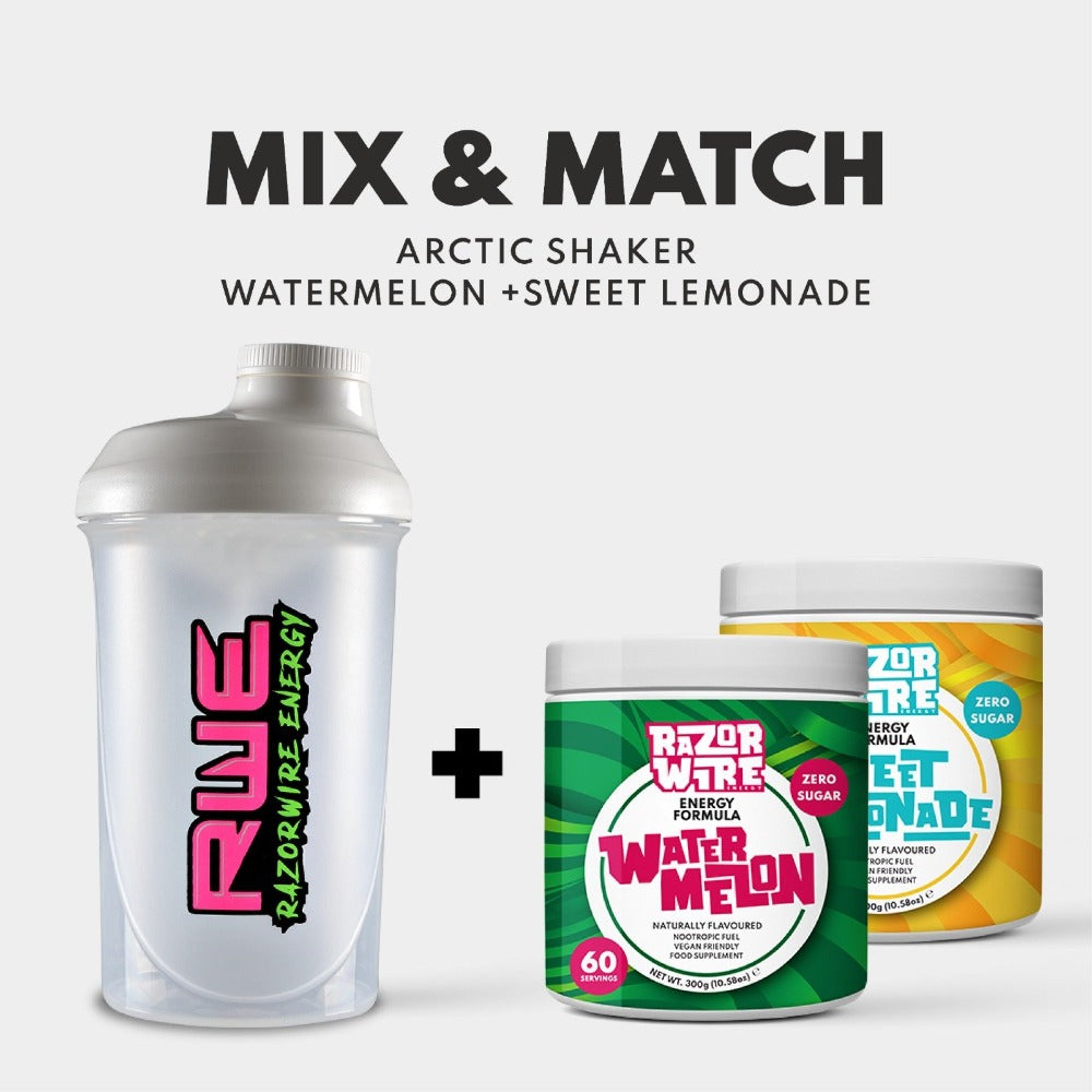 BLACK/WHITE SHAKER + MIX & MATCH TUBS BUNDLE