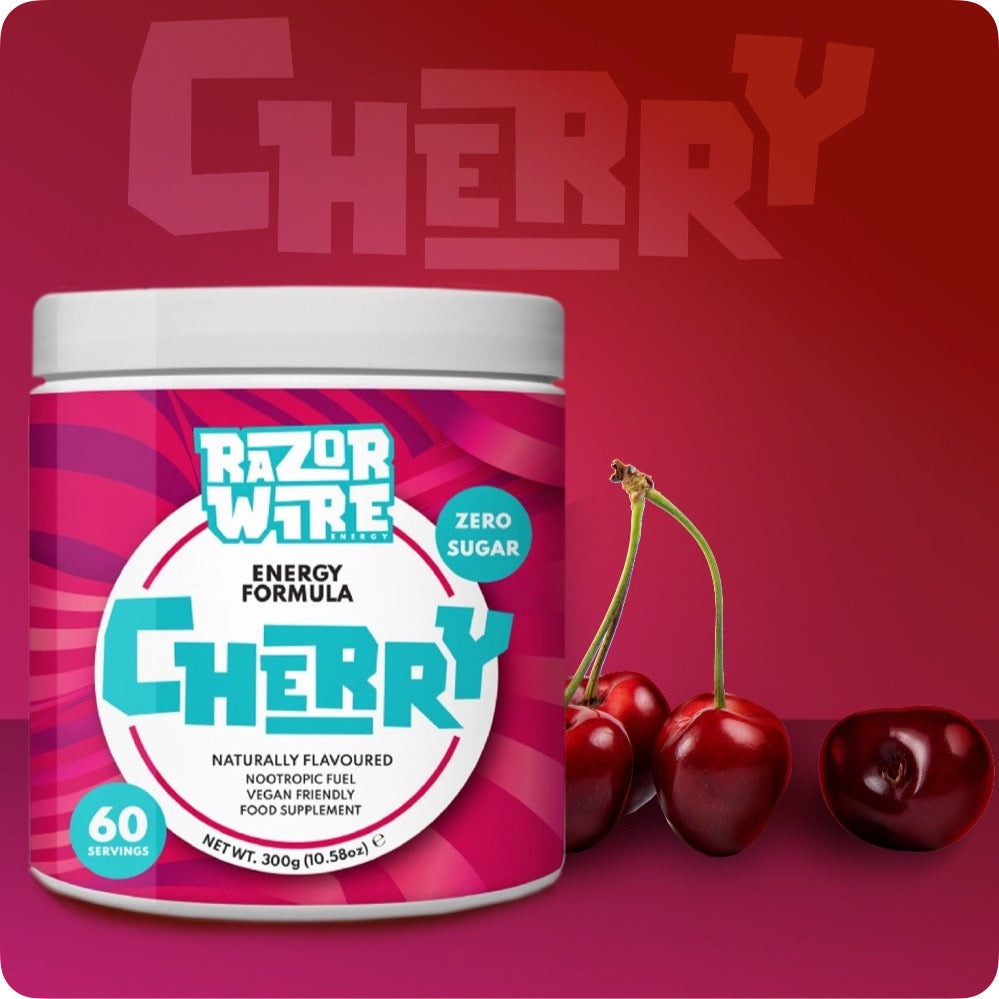 CHERRY FLAVOUR GAMING FUEL 60 SERVINGS