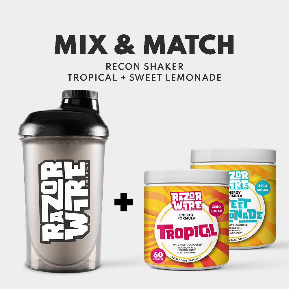 BLACK/WHITE SHAKER + MIX & MATCH TUBS BUNDLE