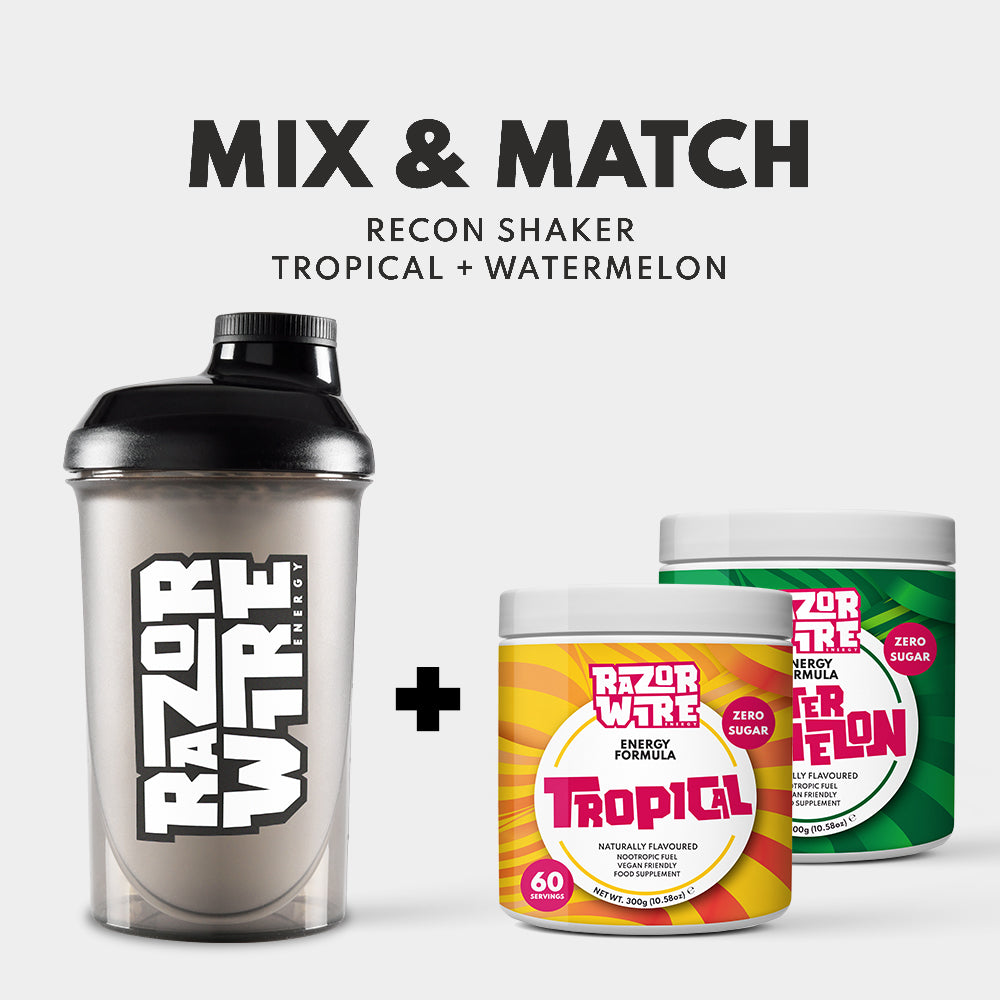 BLACK/WHITE SHAKER + MIX & MATCH TUBS BUNDLE