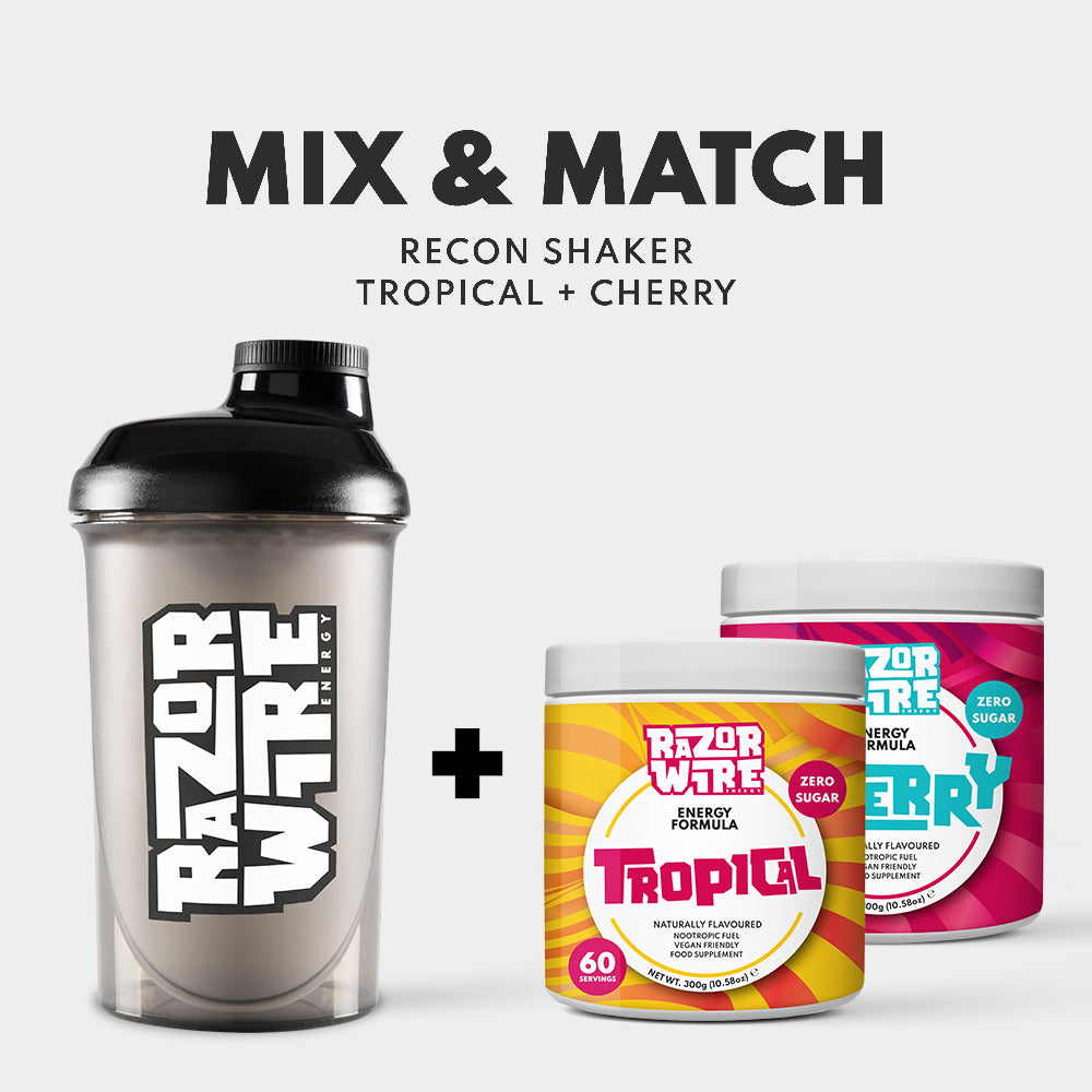 BLACK/WHITE SHAKER + MIX & MATCH TUBS BUNDLE