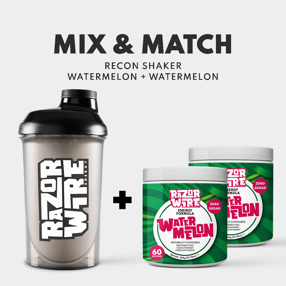 BLACK/WHITE SHAKER + MIX & MATCH TUBS BUNDLE