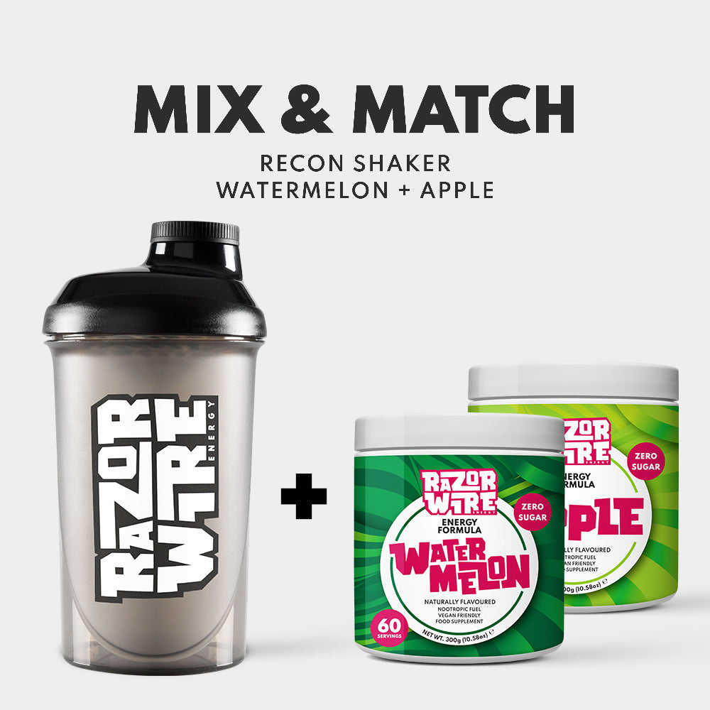 BLACK/WHITE SHAKER + MIX & MATCH TUBS BUNDLE