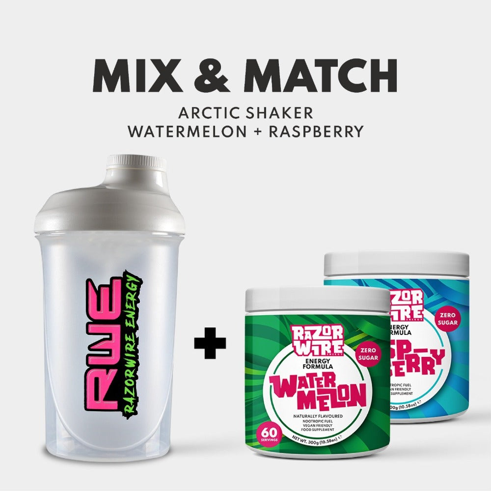 BLACK/WHITE SHAKER + MIX & MATCH TUBS BUNDLE