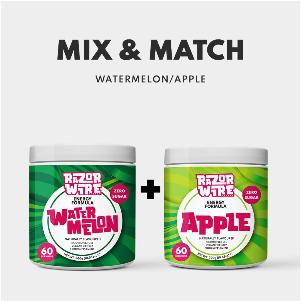 Apple and Watermelon Naturally Flavoured Energy Drink Formula - Gaming Energy Drink