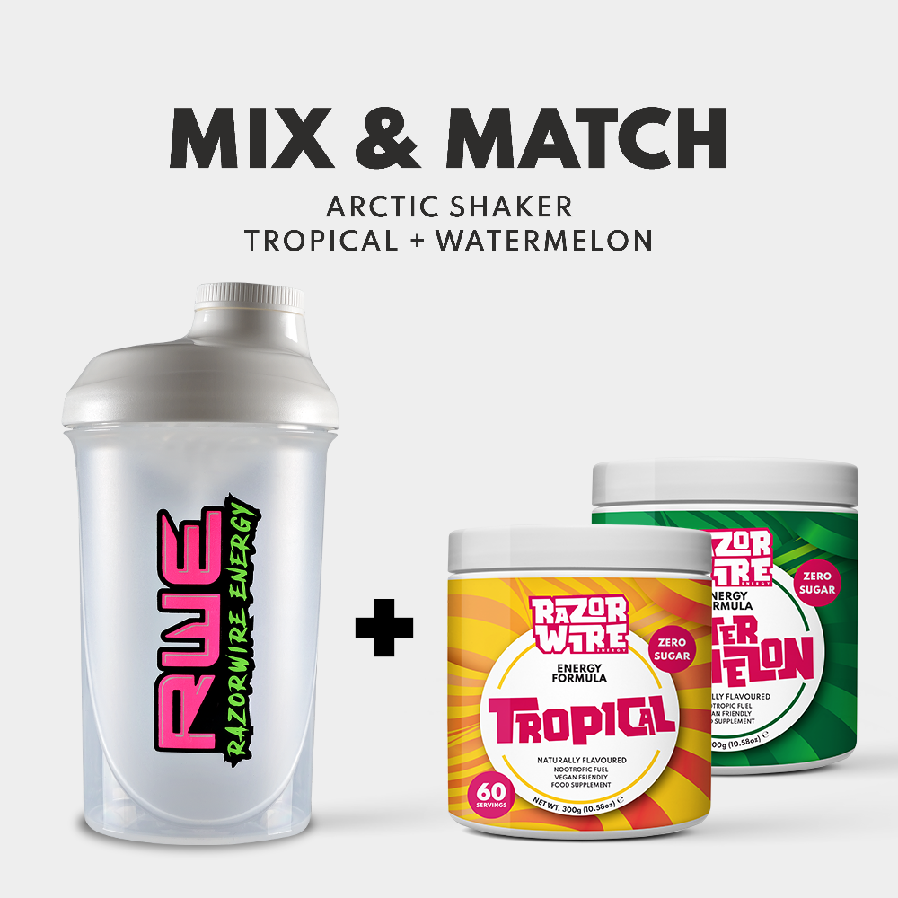 BLACK/WHITE SHAKER + MIX & MATCH TUBS BUNDLE