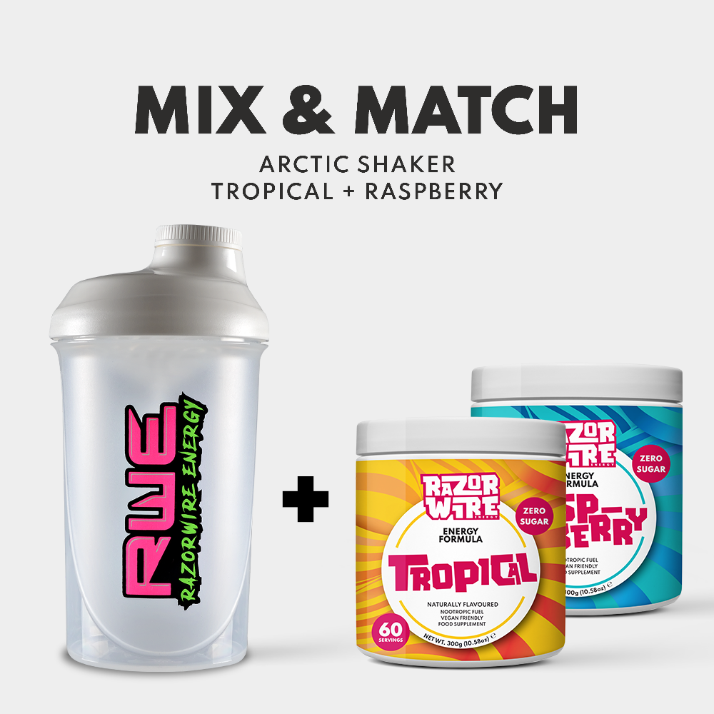 BLACK/WHITE SHAKER + MIX & MATCH TUBS BUNDLE