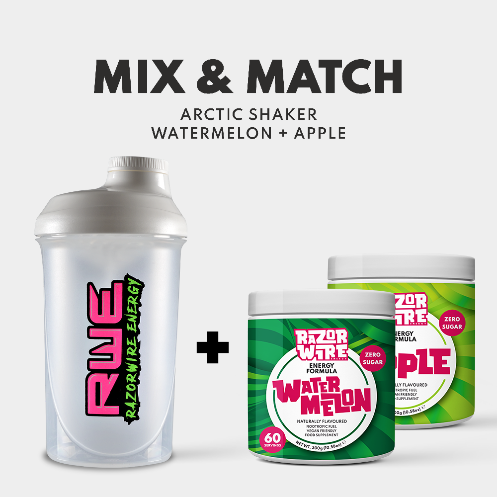 BLACK/WHITE SHAKER + MIX & MATCH TUBS BUNDLE